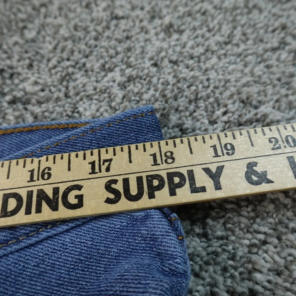 Levis Jeans Mens 36X32 Dark Blue Denim Pants 505 Straight Leg Western Cowboy Y2K